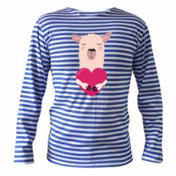 Тільник з довгим рукавом Lama with heart - PrintSalon