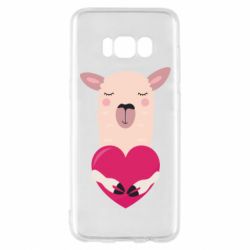 Чохол для Samsung S8 Lama with heart - PrintSalon