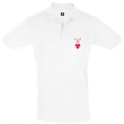 Чоловіче поло Lama with heart - PrintSalon
