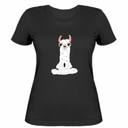 Жіноча футболка Lama Yoga - PrintSalon