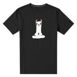Чоловіча преміум футболка Lama Yoga - PrintSalon