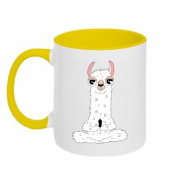Чашка двокольорова Lama Yoga - PrintSalon