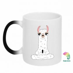 Чашка-хамелеон Lama Yoga - PrintSalon