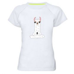 Жіноча футболка для спорту Lama Yoga - PrintSalon