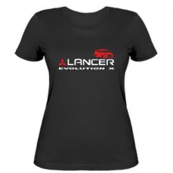 Женская футболка Lancer Evolution X - PrintSalon