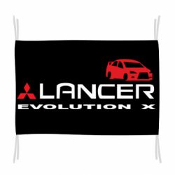 Флаг Lancer Evolution X - PrintSalon
