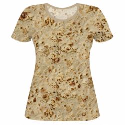 Женская футболка 3D Лаваш