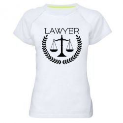 Женская футболка для спорта Lawyer1 - PrintSalon