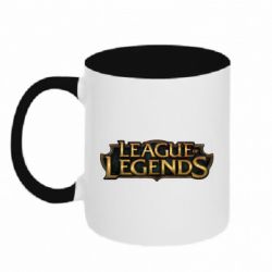 Чашка двухцветная 320ml League of legends logo - PrintSalon