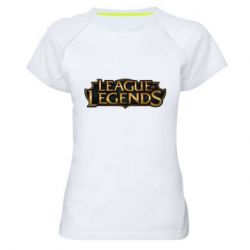 Женская футболка для спорта League of legends logo - PrintSalon