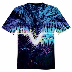 Чоловіча футболка 3D Leaves art - PrintSalon