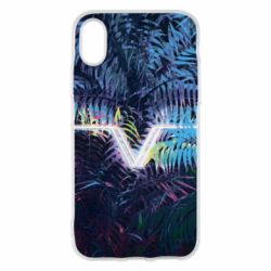 Чохол для iPhone X/Xs Leaves art - PrintSalon