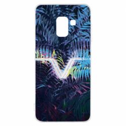 Чохол для Samsung A8 2018 Leaves art - PrintSalon