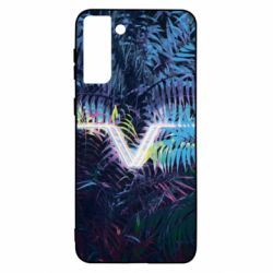 Чохол для Samsung S21+ Leaves art - PrintSalon