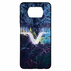 Чохол для Xiaomi Poco X3 Leaves art - PrintSalon