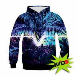 Дитяче 3D худі Leaves art