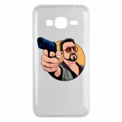 Чехол для Samsung J3 2016 Лебовски с пушкой - PrintSalon