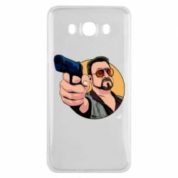 Чехол для Samsung J7 2016 Лебовски с пушкой - PrintSalon