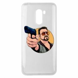 Чехол для Xiaomi Pocophone F1 Лебовски с пушкой - PrintSalon