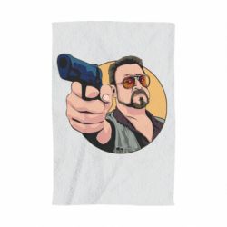 Полотенце с принтом Лебовски с пушкой - PrintSalon