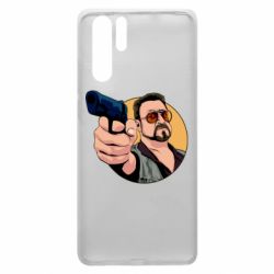 Чехол для Huawei P30 Pro Лебовски с пушкой - PrintSalon