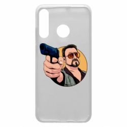 Чехол для Huawei P30 Lite Лебовски с пушкой - PrintSalon