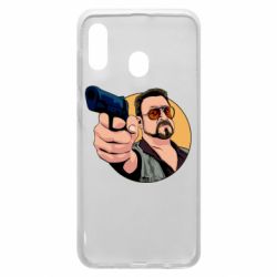 Чехол для Samsung A30 Лебовски с пушкой - PrintSalon