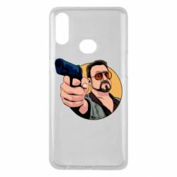 Чехол для Samsung A10s Лебовски с пушкой - PrintSalon