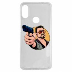 Чехол для Xiaomi Redmi Note 7 Лебовски с пушкой - PrintSalon