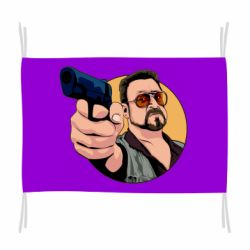 Флаг Лебовски с пушкой - PrintSalon