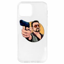 Чехол для iPhone 12 Pro Лебовски с пушкой - PrintSalon