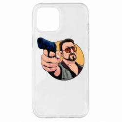 Чехол для iPhone 12 Pro Max Лебовски с пушкой - PrintSalon