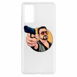 Чехол для Samsung S20 FE Лебовски с пушкой - PrintSalon