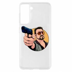 Чехол для Samsung S21 Лебовски с пушкой