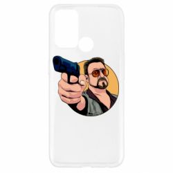 Чехол для Oppo A52/A72/A92 Лебовски с пушкой - PrintSalon