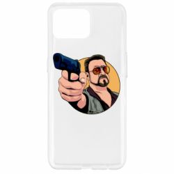 Чехол для Oppo Reno 4 Lite Лебовски с пушкой - PrintSalon