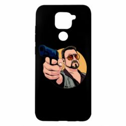 Чехол для Xiaomi Redmi Note 9/Redmi 10X Лебовски с пушкой - PrintSalon