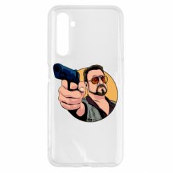 Чехол для Realme 6 Лебовски с пушкой - PrintSalon