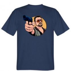 Мужская футболка Stedman Лебовски с пушкой - PrintSalon