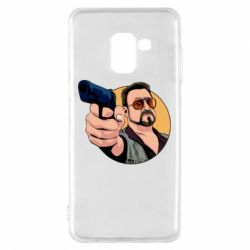 Чехол для Samsung A8 2018 Лебовски с пушкой - PrintSalon
