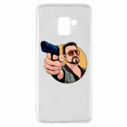 Чехол для Samsung A8+ 2018 Лебовски с пушкой - PrintSalon