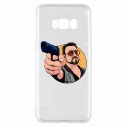 Чехол для Samsung S8 Лебовски с пушкой - PrintSalon