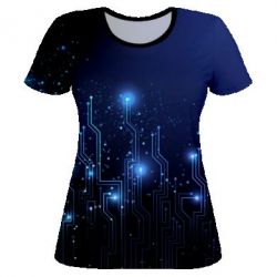 Женская футболка 3D LEDs - PrintSalon