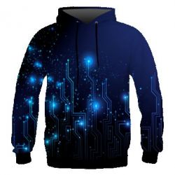 Мужское 3D худи LEDs - PrintSalon