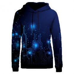 Жіноче 3D худі LEDs-PrintSalon Жіноче 3D худі LEDs