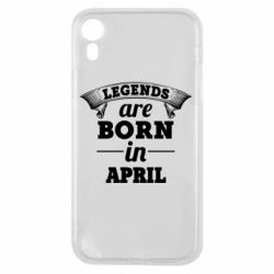 Чехол для iPhone XR Legends are born in April - PrintSalon