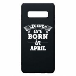 Чехол для Samsung S10+ Legends are born in April - PrintSalon