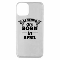 Чехол для iPhone 11 Legends are born in April - PrintSalon