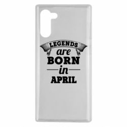 Чехол для Samsung Note 10 Legends are born in April - PrintSalon