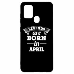 Чехол для Samsung A21s Legends are born in April - PrintSalon